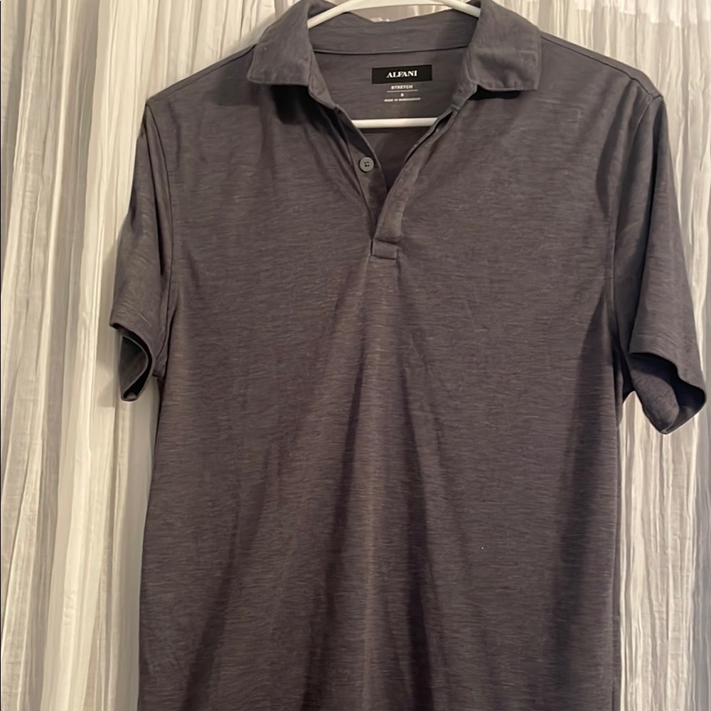 Alfani Gray Performance Polo Shirt